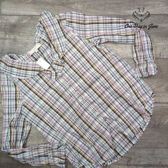Loft Long Sleeve Button Down Top Size 14 - Picture 1 of 5